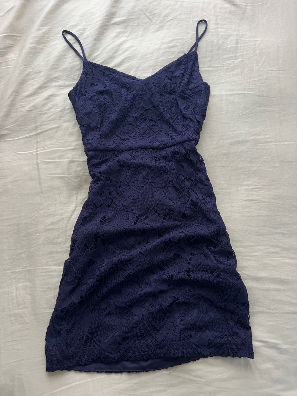 GUESS Navy Blue Lace Dress